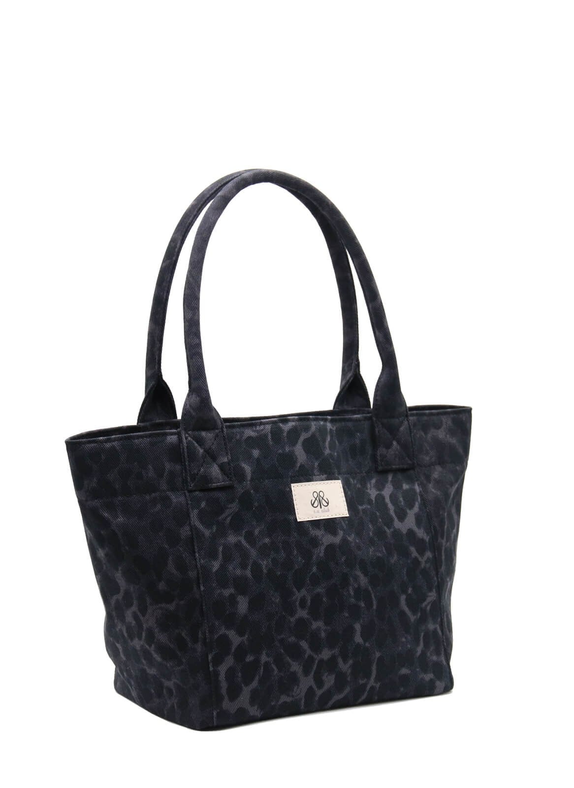 Tote Çanta Siyah Leopar Medium