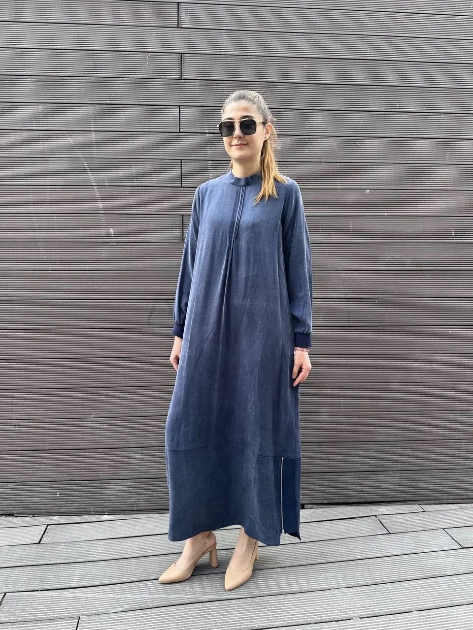 Almarwah Black 303809 Lacivert Elbise