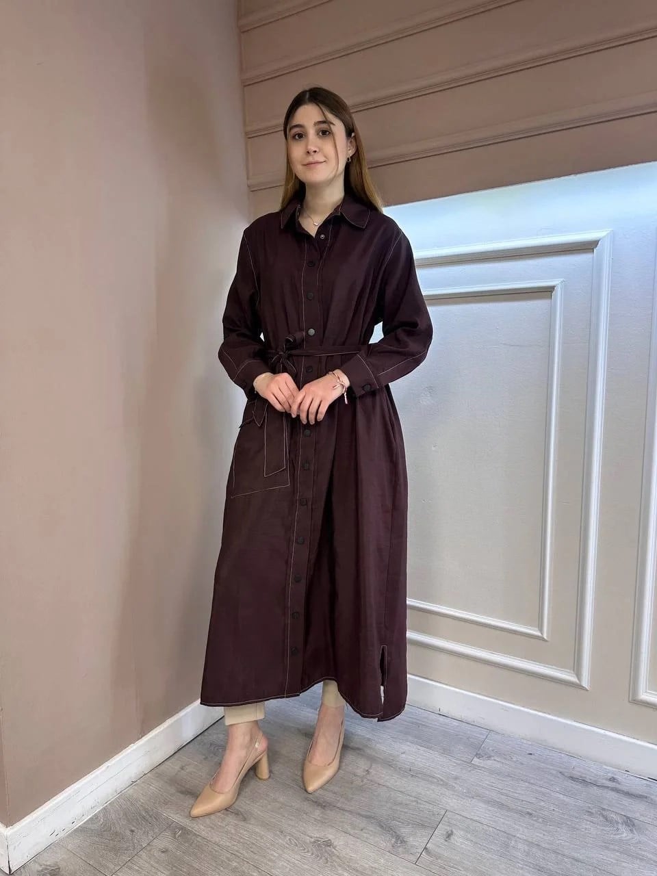 Ceremony 5892 Kızıl Kahve Önü Çıtçıtlı Kap
