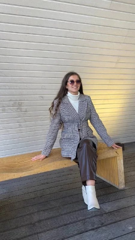 Cloche CL2952 Kahverengi Havuç Deri Pantalon