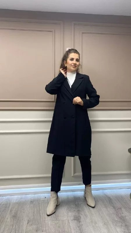 Cloche CL2983 Siyah Blazer Ceket Pantolon Takım