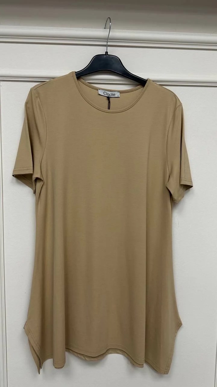 Cloche CL3004 Camel Yarım Kol Bluz