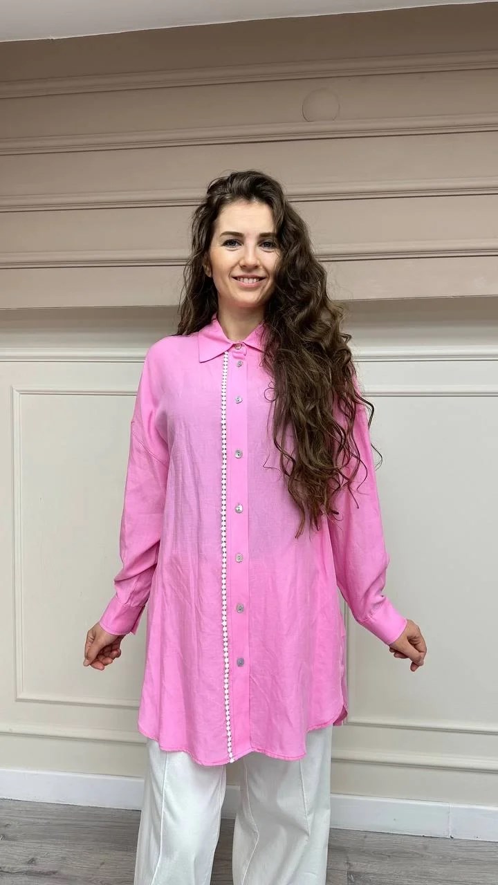 Cloche CL3034 Pembe Tunik