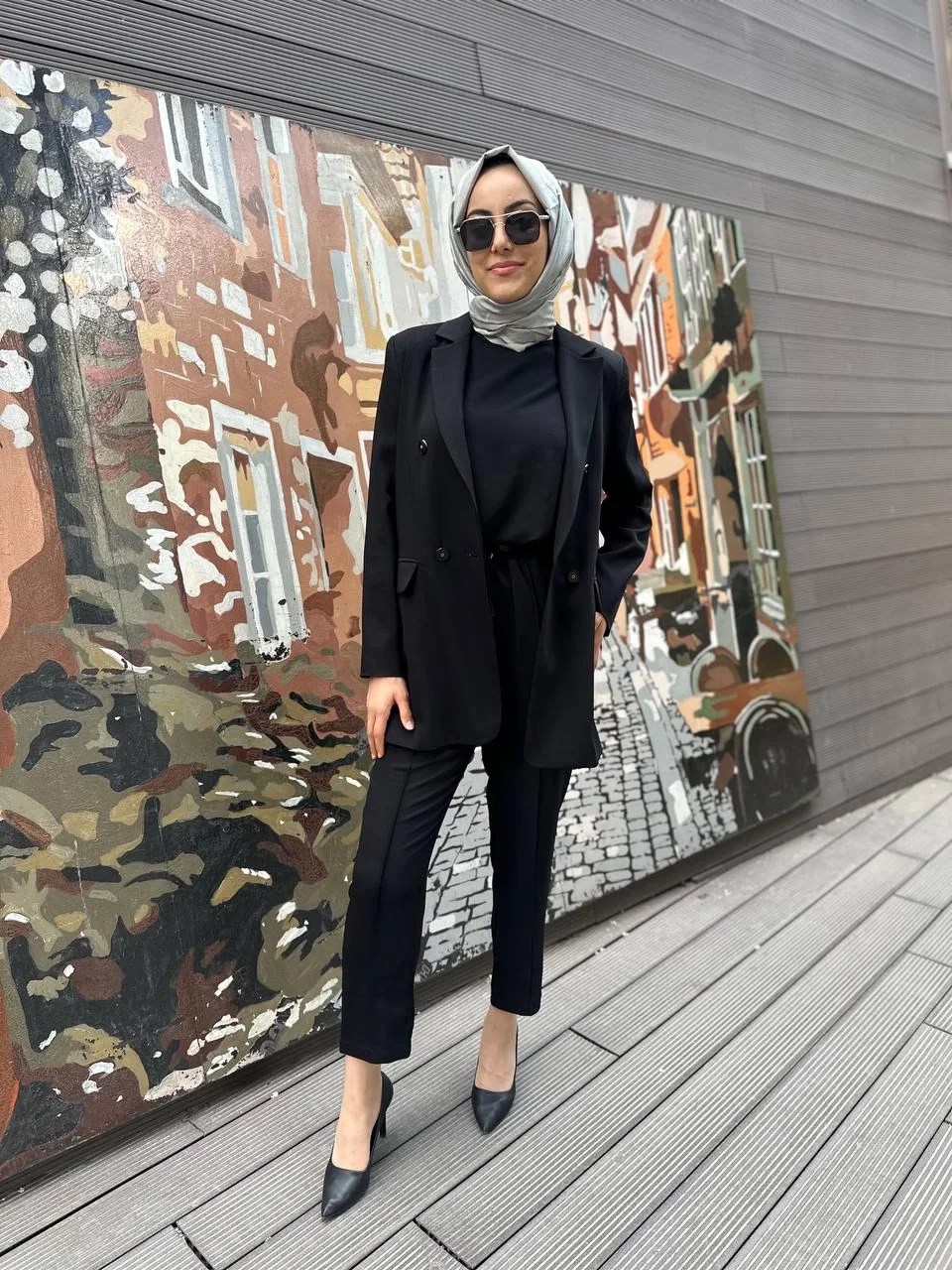 Cloche CL3379 Siyah Traphy Ceketli Takım