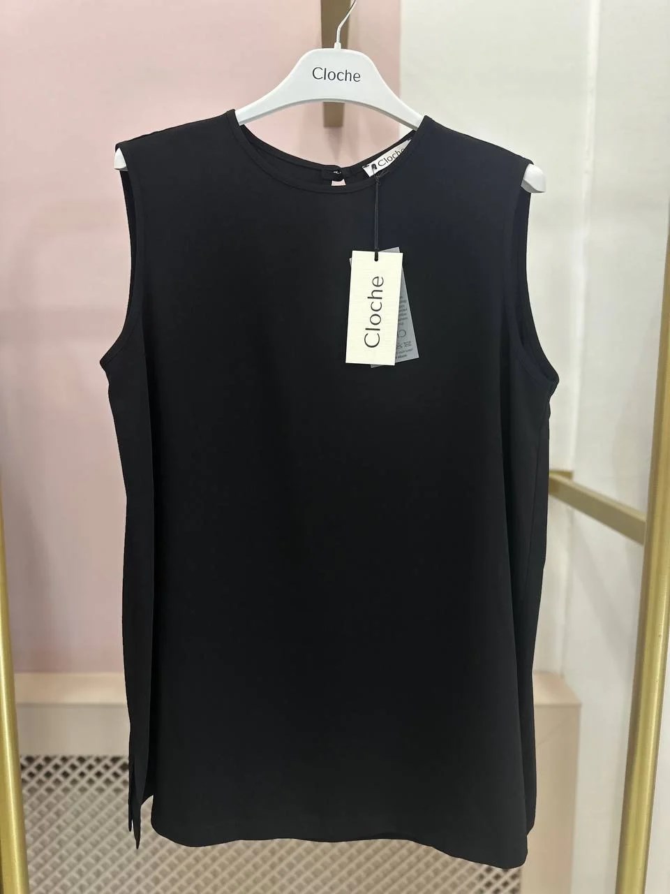 Cloche CL3387 Siyah Traphy Kolsuz Bluz