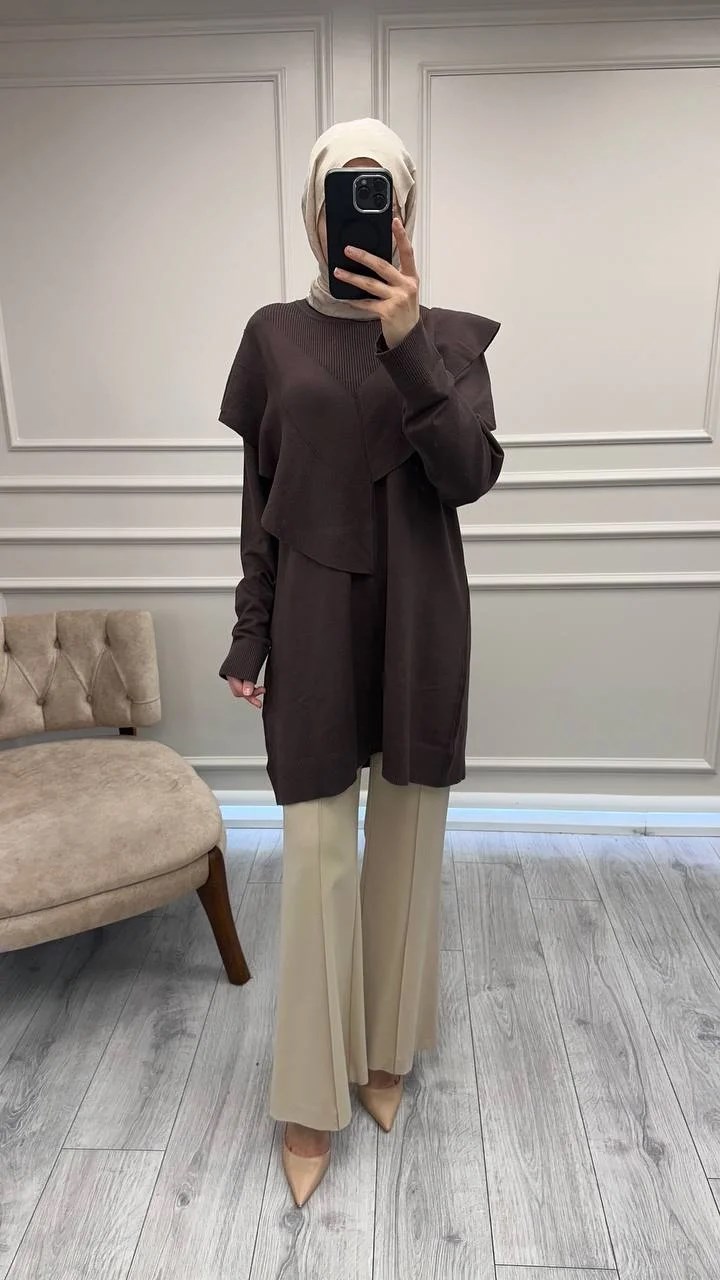 Ghisa 26KOBTNK4206 Kahve Tunik