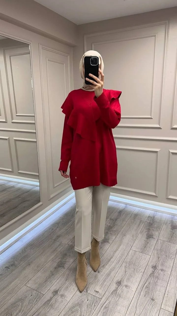 Ghisa 26KOBTNK4206 Kırmızı Tunik