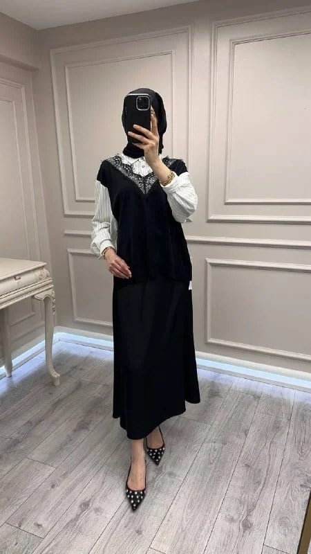 Ghisa 3610T4315 Ekru Dantel Detaylı Tunik