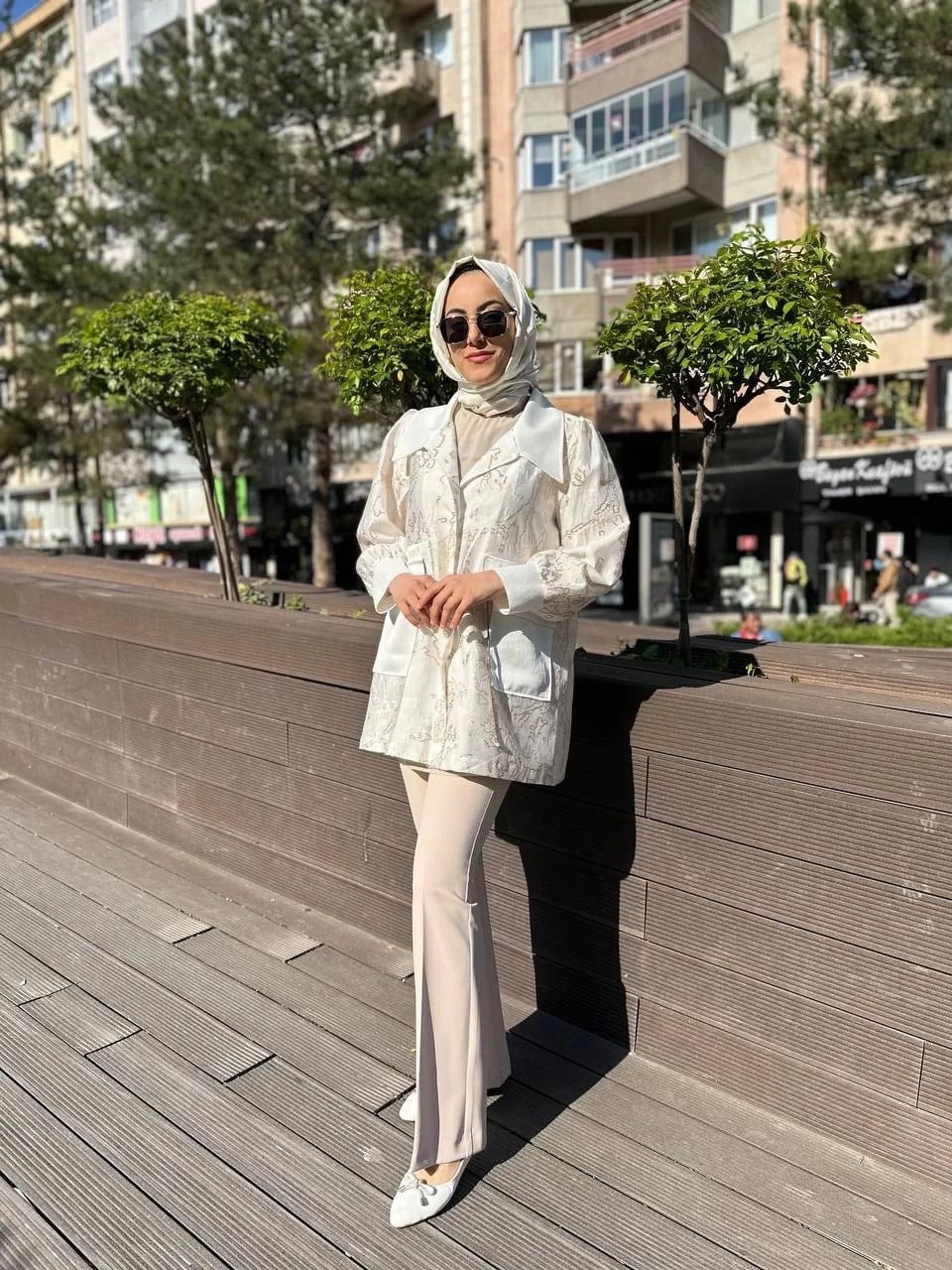Ghisa 4YGSCKT3833 Ekru Bağlamalı Ceket
