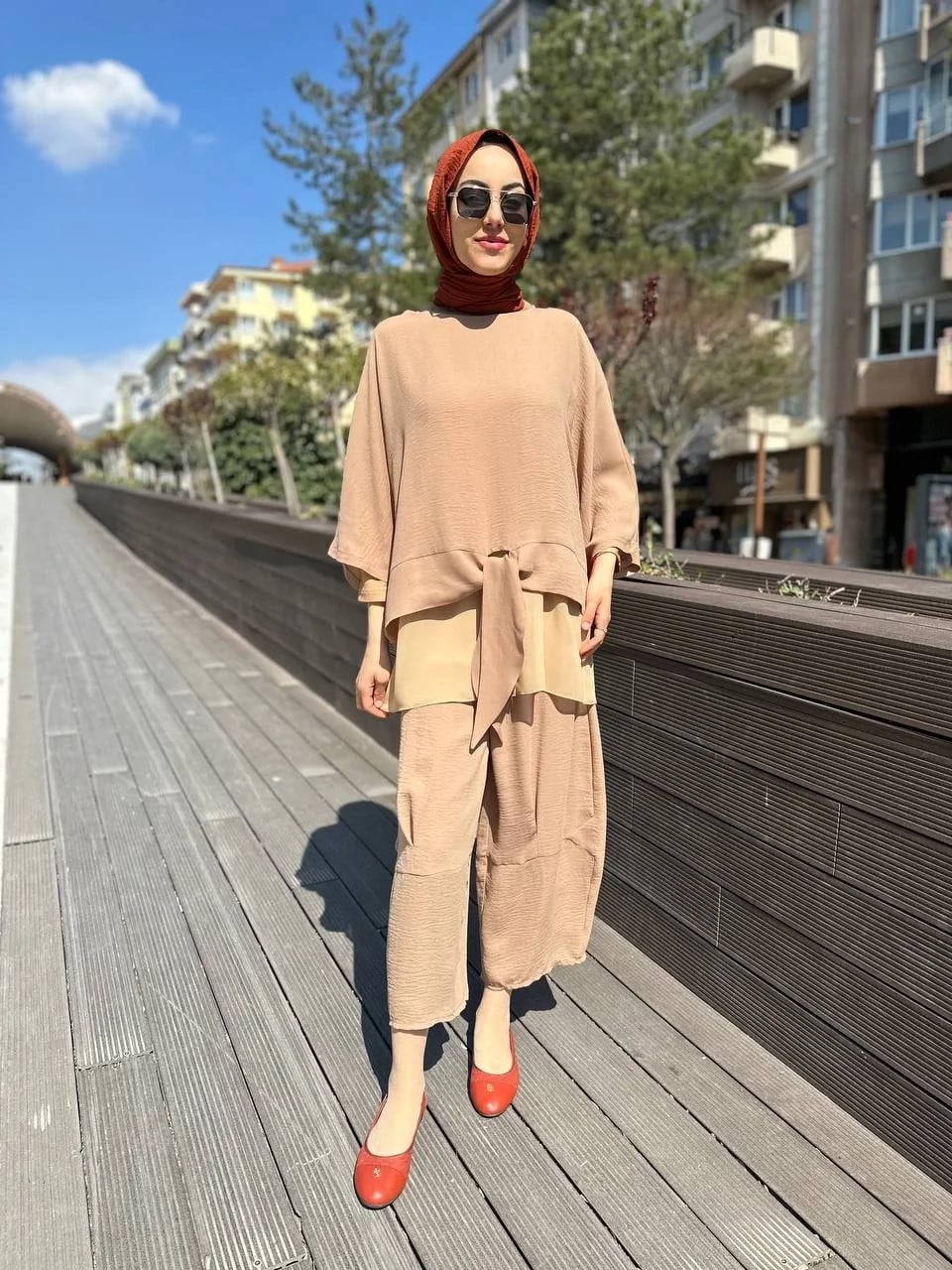 Ghisa 4YGSTKM4202 Camel İkili Takım