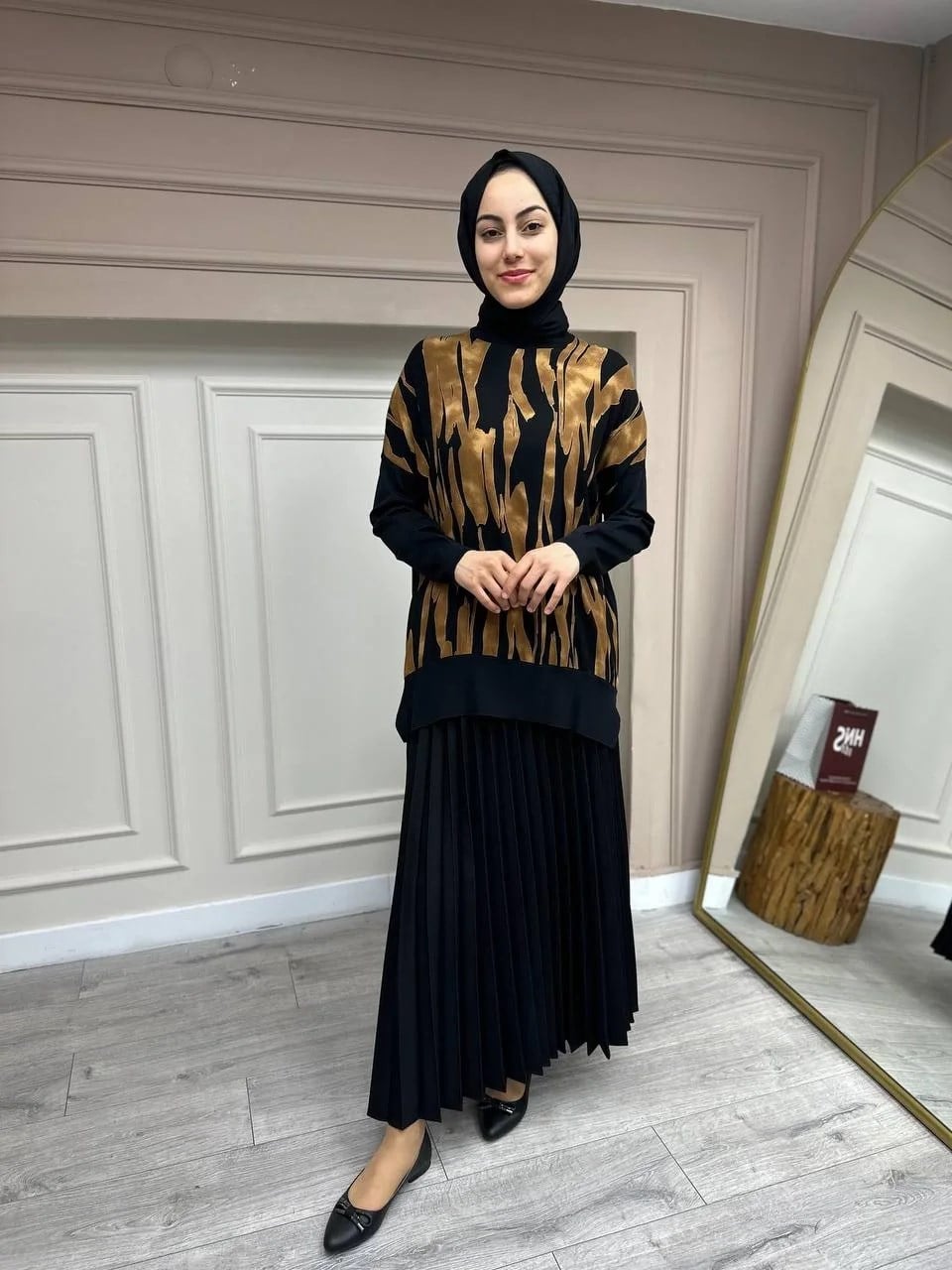 Ghisa 4YÖRTNK4200B Camel Yırtmaçlı Tunik