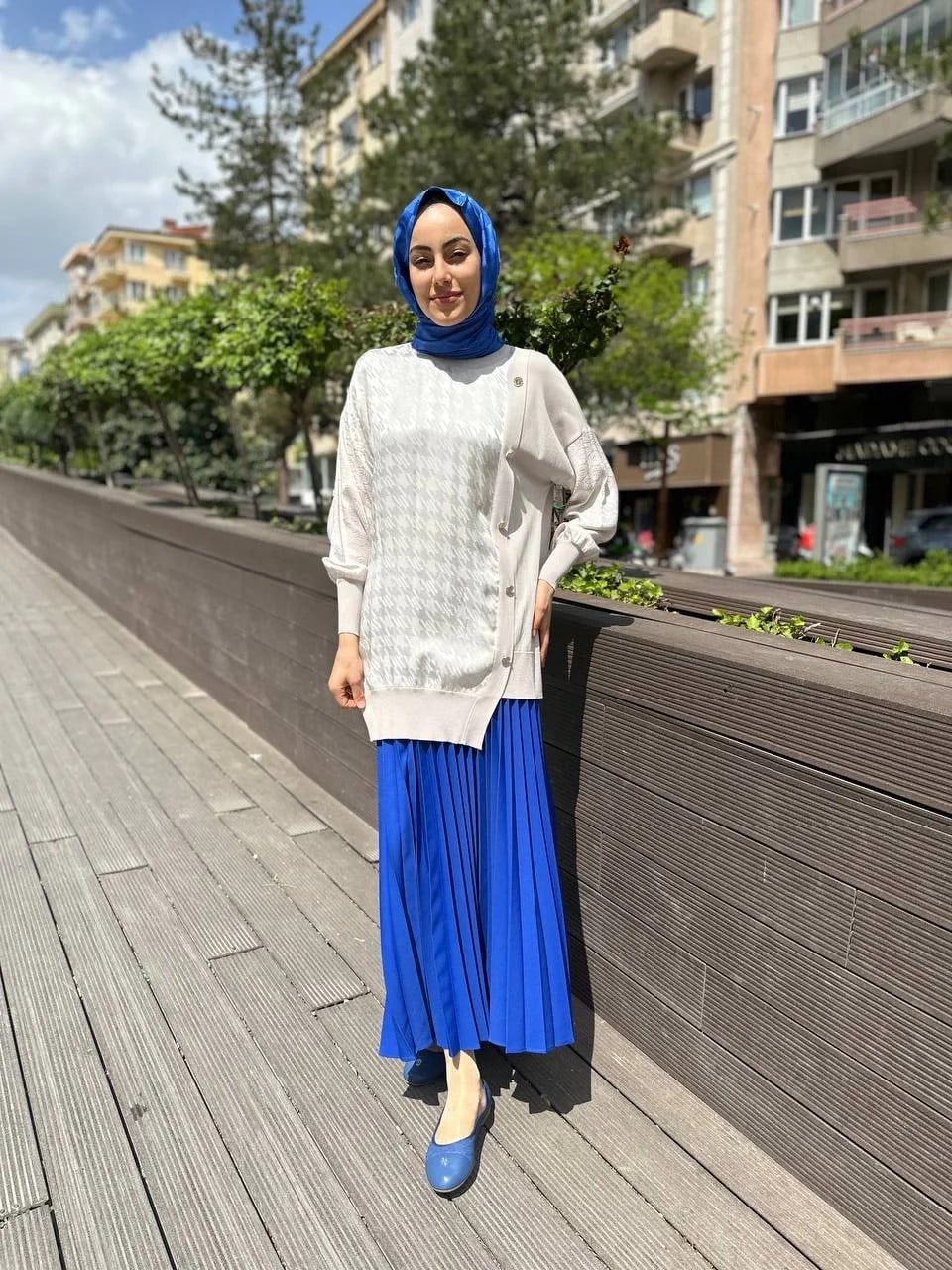 Ghisa 4YÖRTNK4613 Taş Düğme Detaylı Tunik