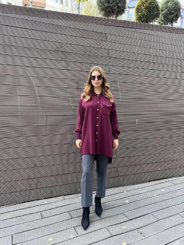 Ghisa 5KÖRTNK4800 Mürdüm Tunik