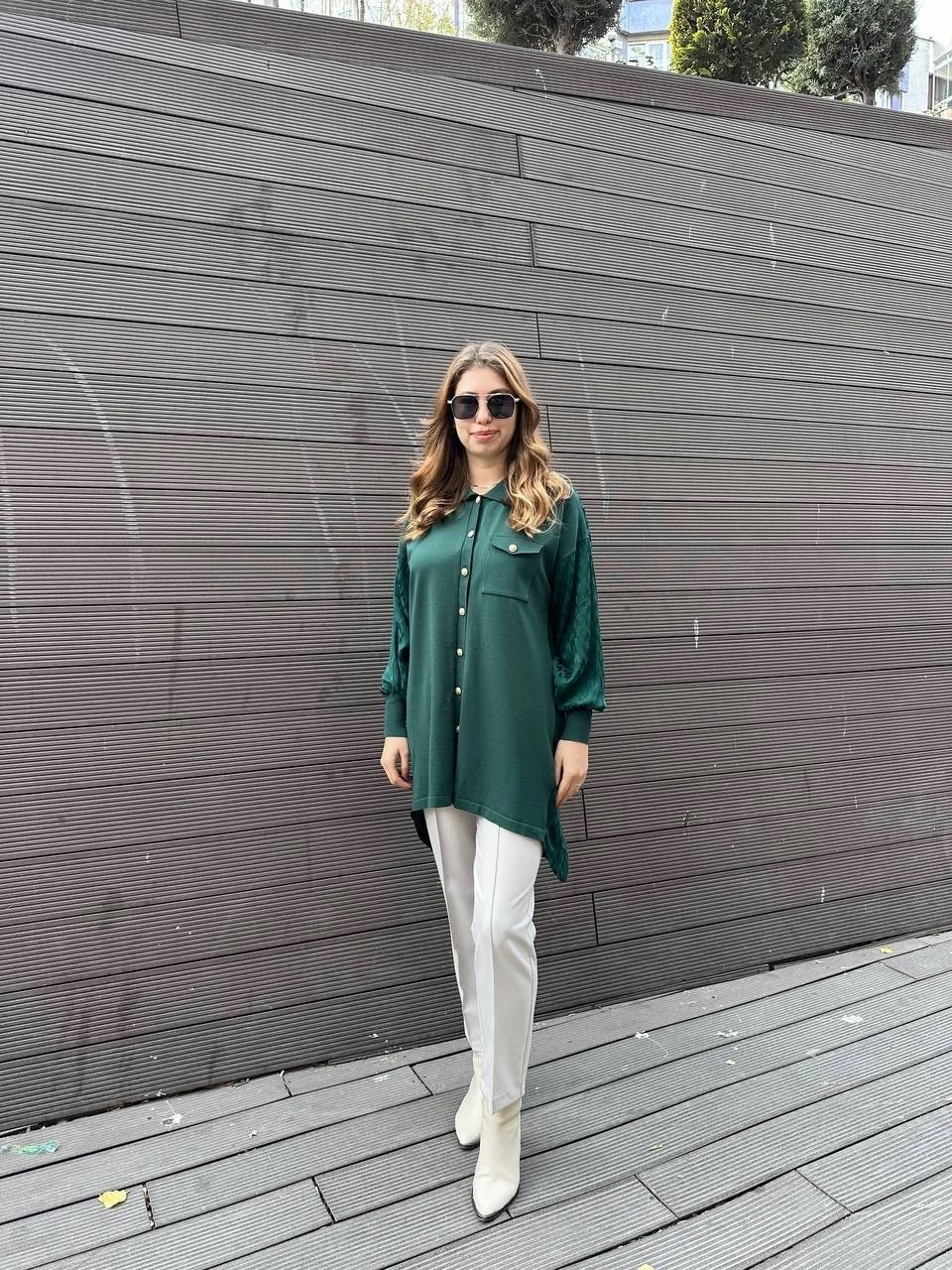 Ghisa 5KÖRTNK4800 Yeşil Tunik