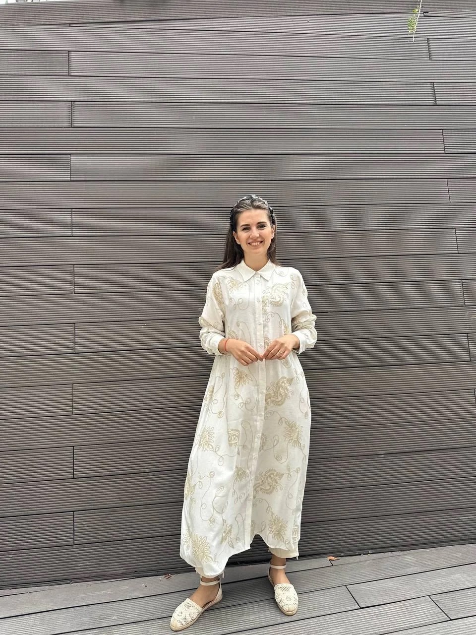 Heddy & Nurcan Çetin 23249 Ekru Ara Boy Tunik