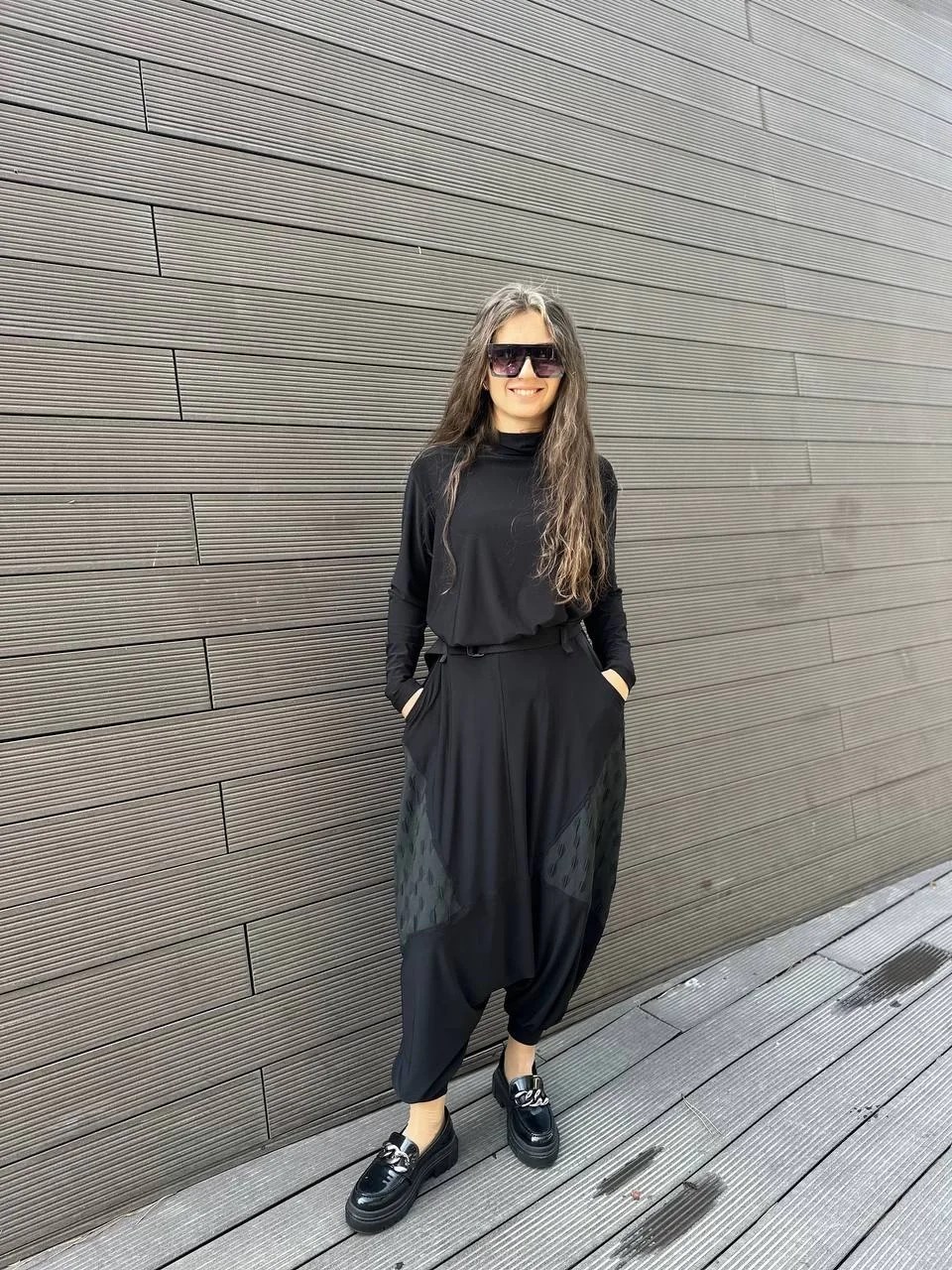 Heddy & Nurcan Çetin 24417 Siyah Şalvar Takım