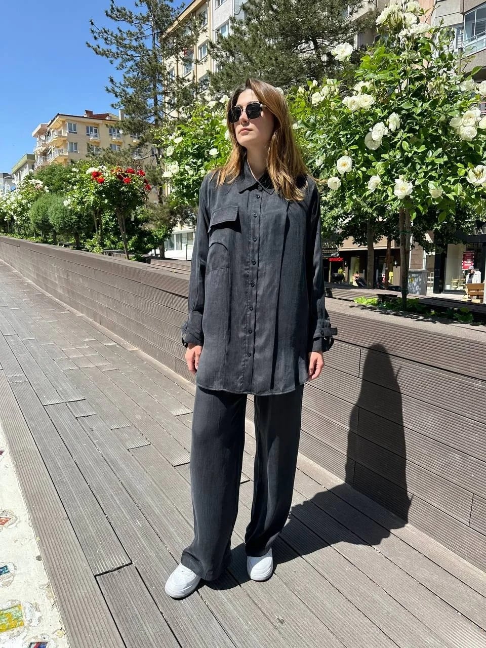 Hilay HLY0125Y101.002 Siyah New Melina Pantolonlu Takım