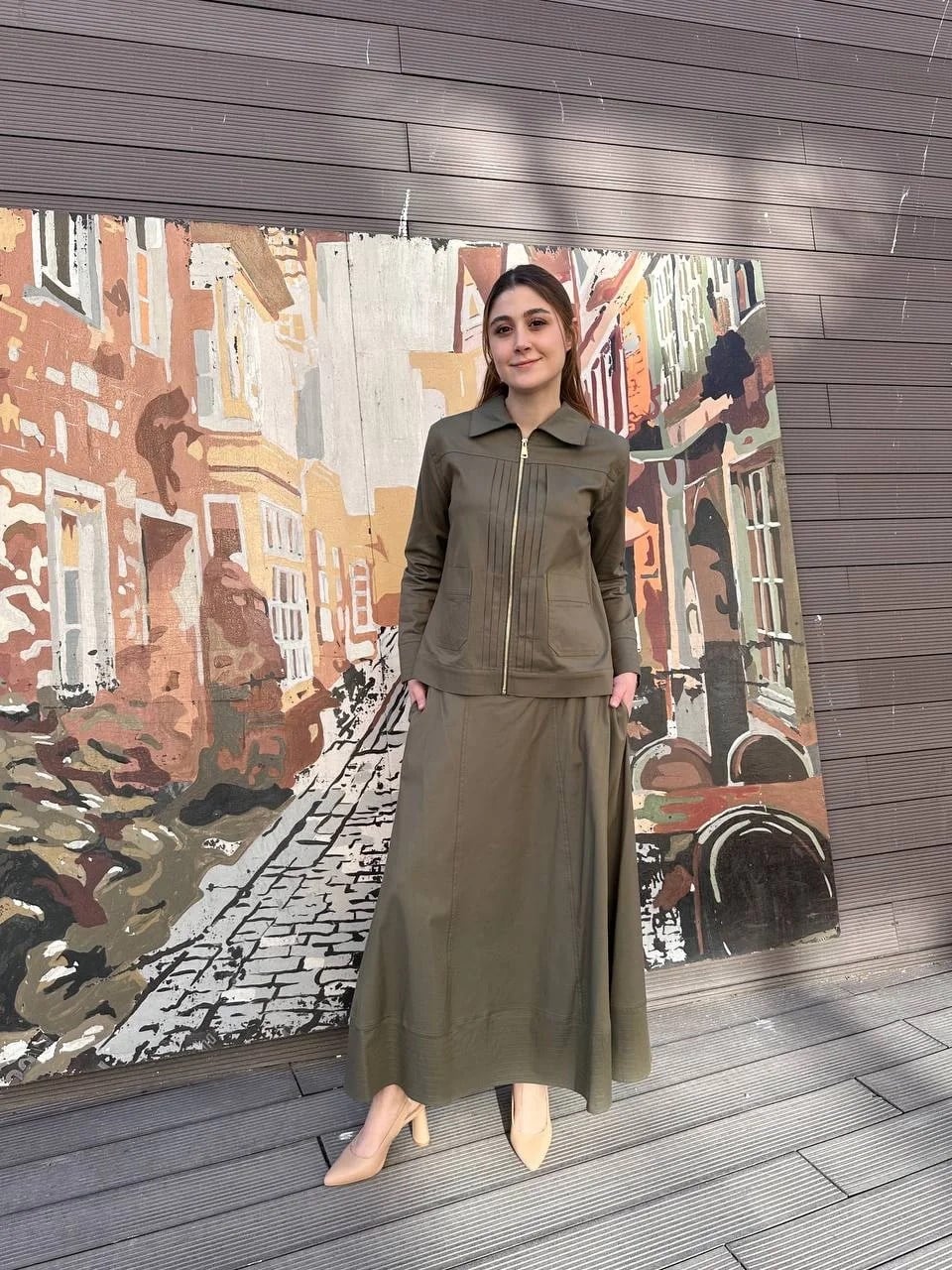 Hilay HLY0125Y101.004 Haki Alicia Etekli Takım