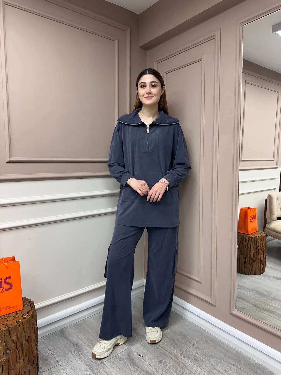 Hilay HLY0125Y101.014 Lacivert Nora Pantolonlu Takım