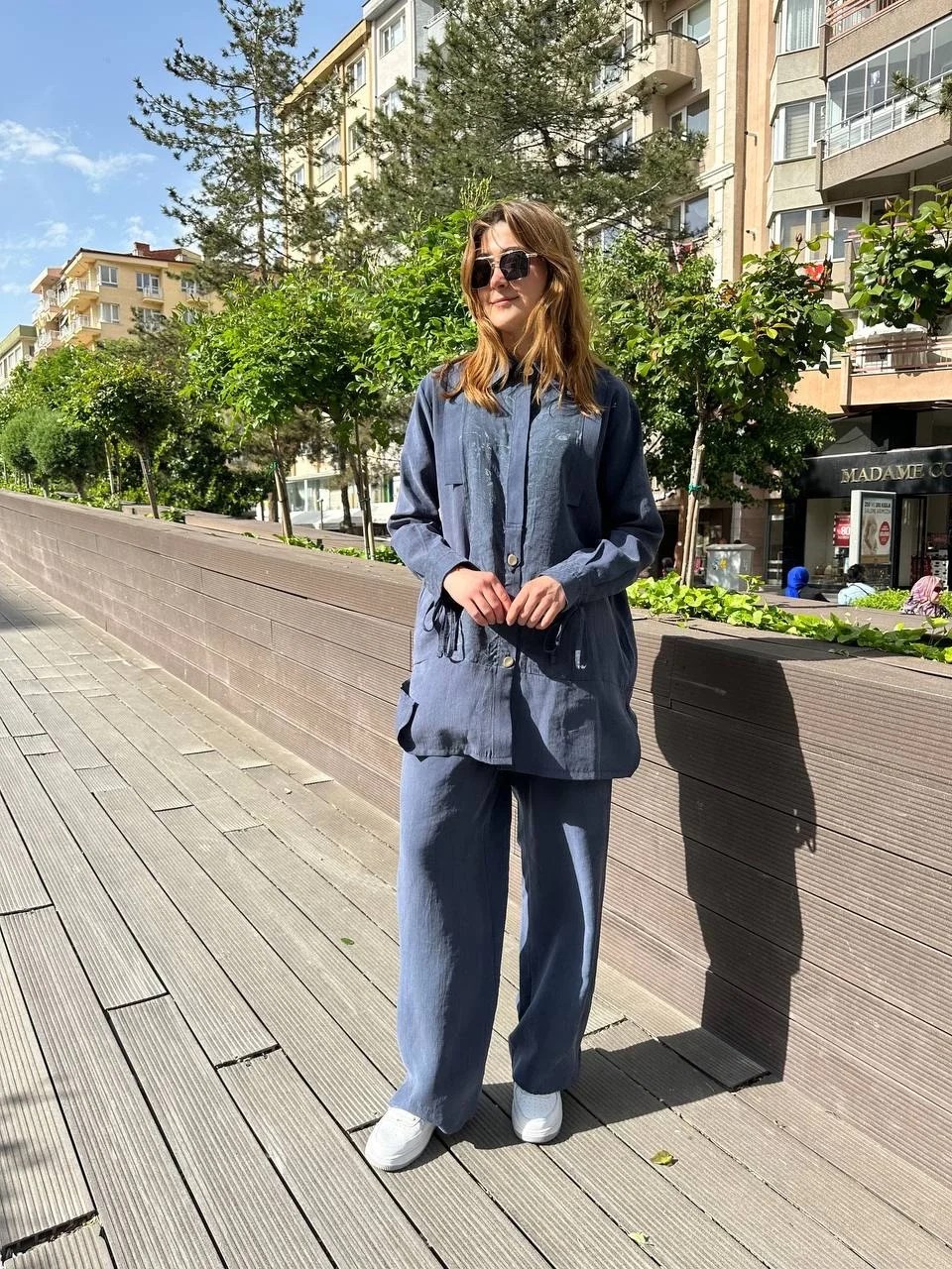 Hilay HLY0125Y101.028 Lacivert Misa Pantolonlu İkili Takım