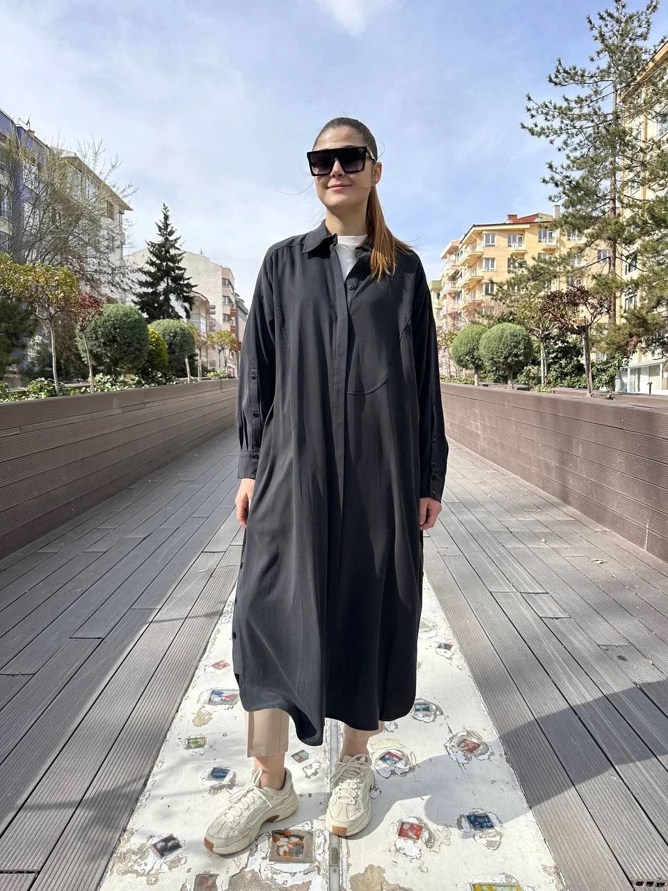 Hilay HLY0125Y104.001 Siyah Belis Tunik
