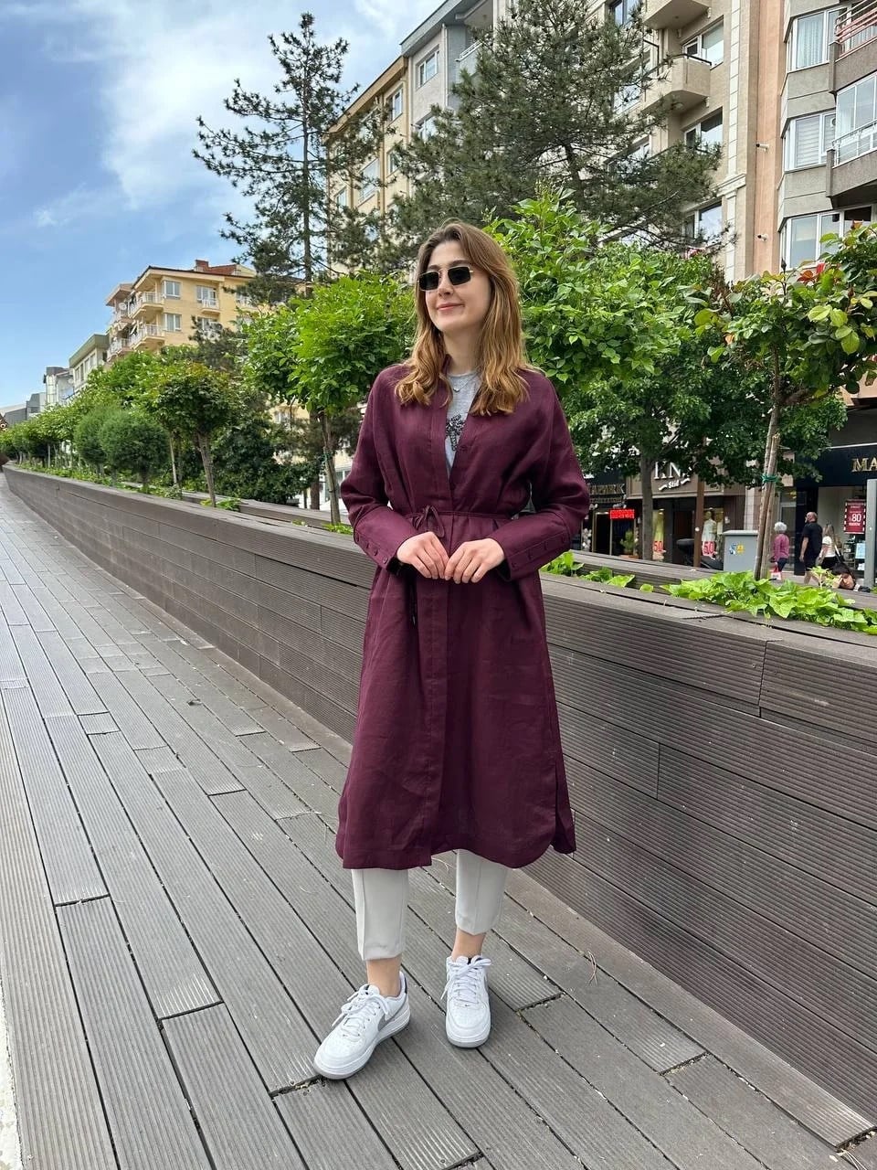 Hilay HLY0125Y104.003 Mürdüm Gloria Tunik
