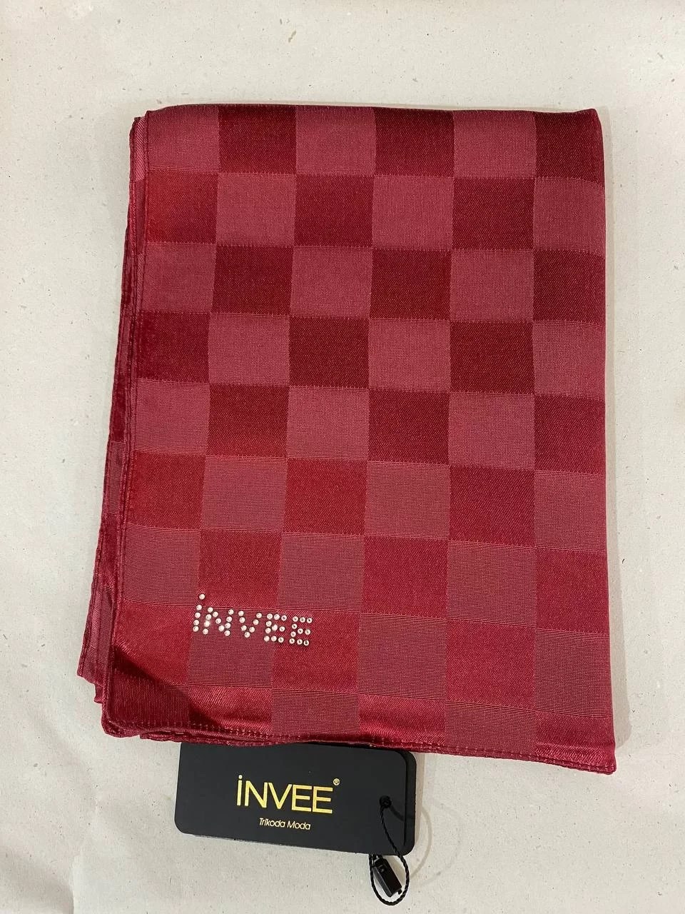 İnvee 1230 Bordo Şahane Şal