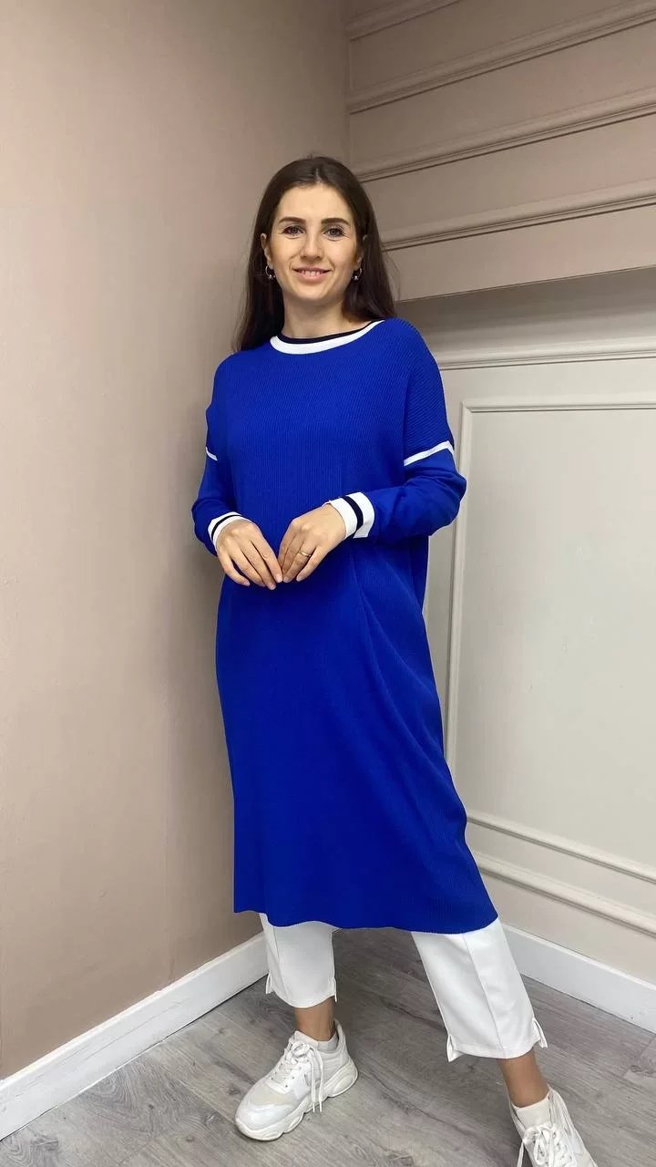 İnvee 5736 Sax Triko Tunik