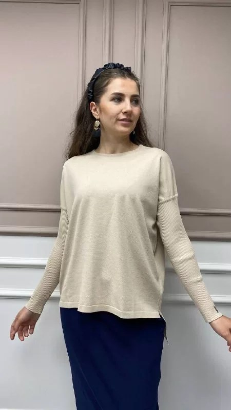 İnvee 5879 Fondöten Önü Kısa Arkası Uzun Triko