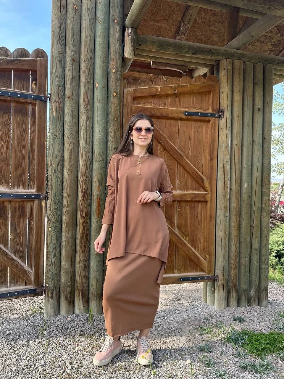 İnvee 6143 Toprak Triko Tunik