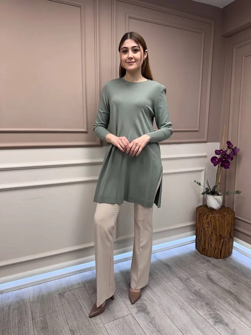 İnvee 6222 Küfrengi Triko Tunik
