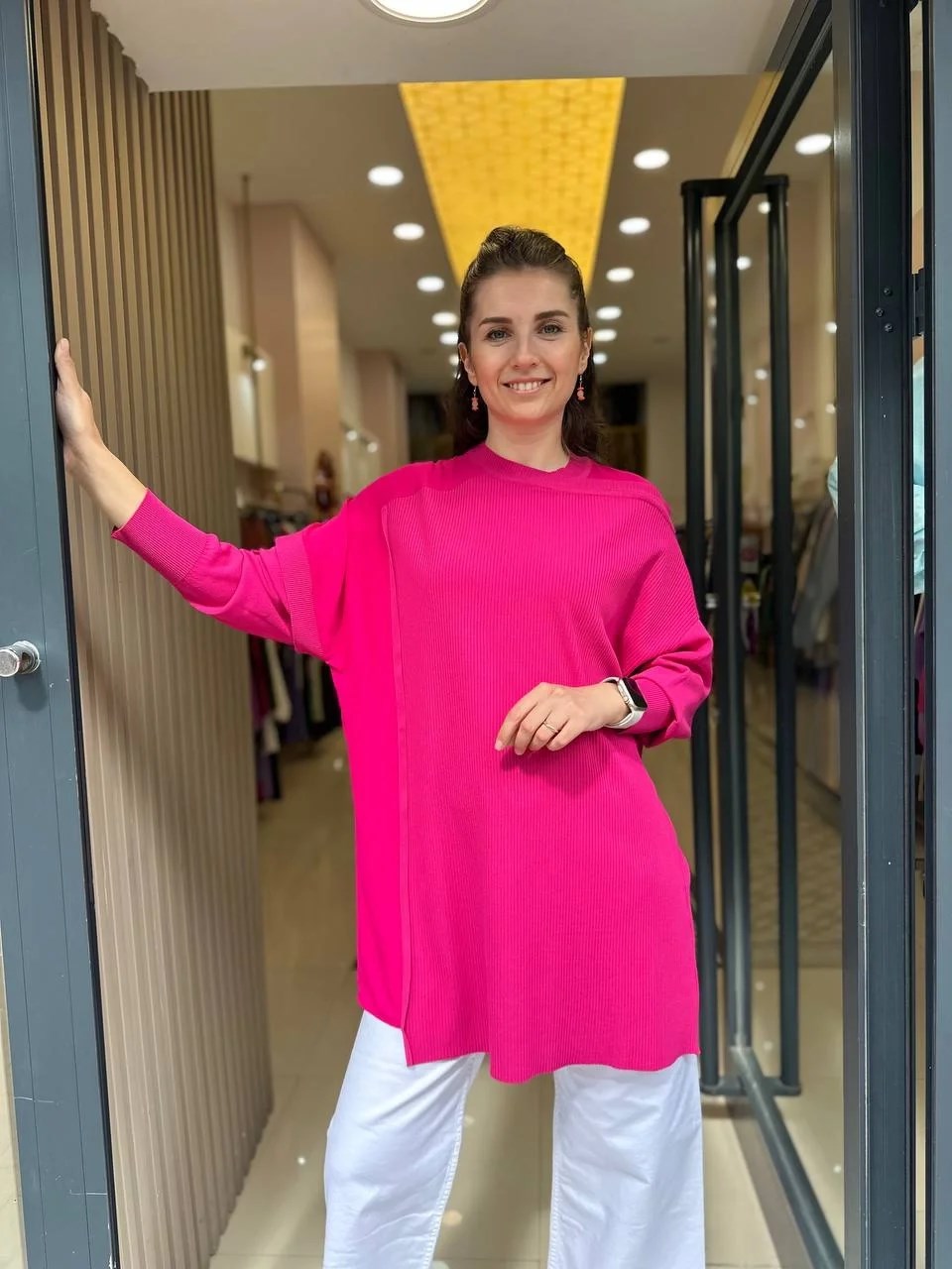 İnvee 6250 Fuşya Triko Tunik