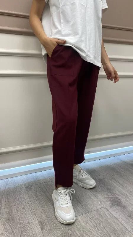 İnvee 6315 Bordo Havuç Pantolon