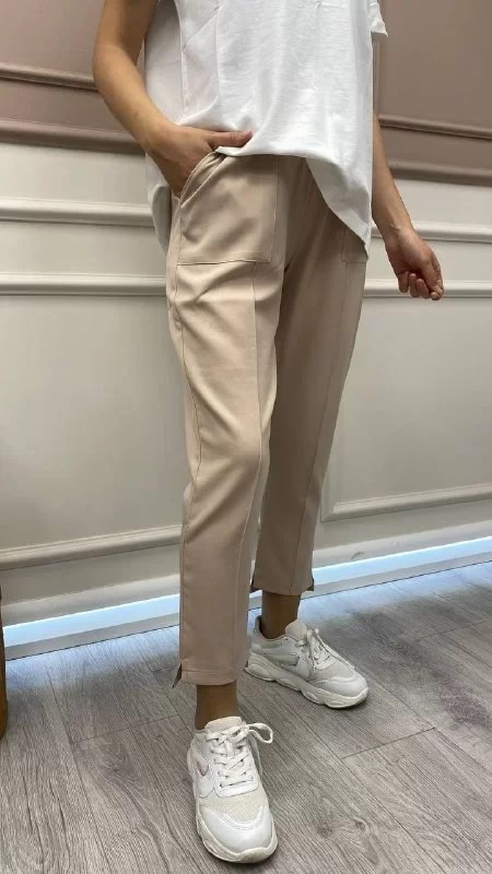 İnvee 6315 Koyu Bej Havuç Pantolon