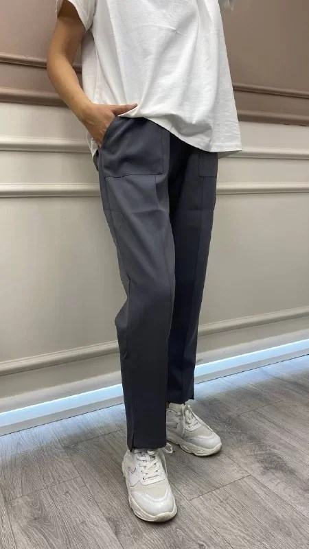İnvee 6315 Koyu Gri Havuç Pantolon