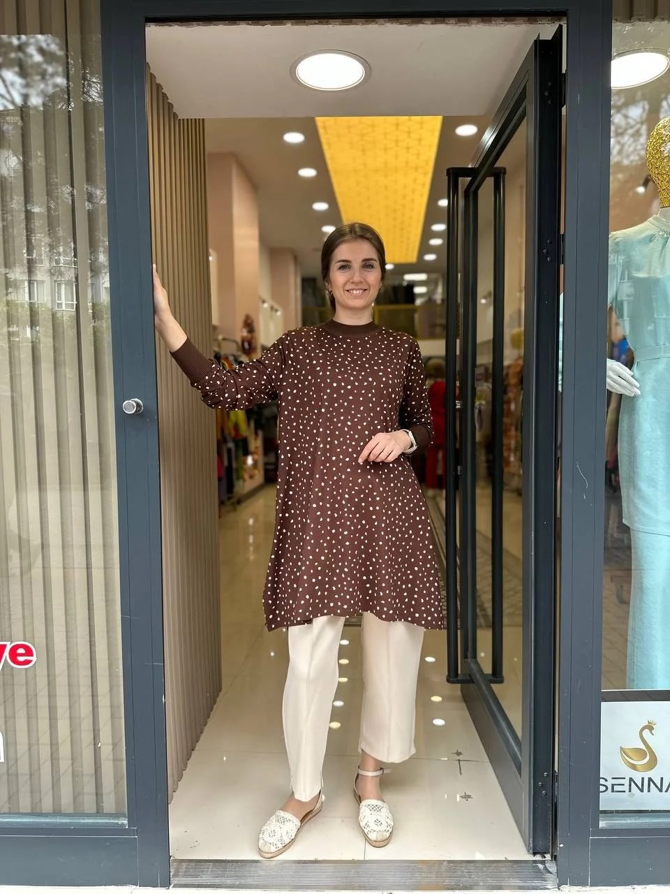 İnvee 6450 Kahve Tunik