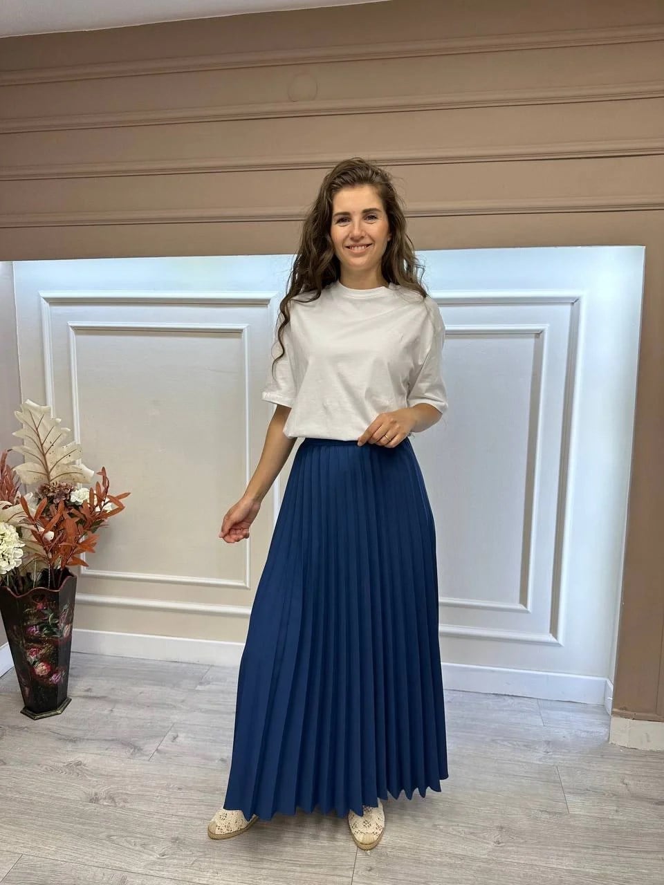 İnvee 6466 İndigo Pilise Etek
