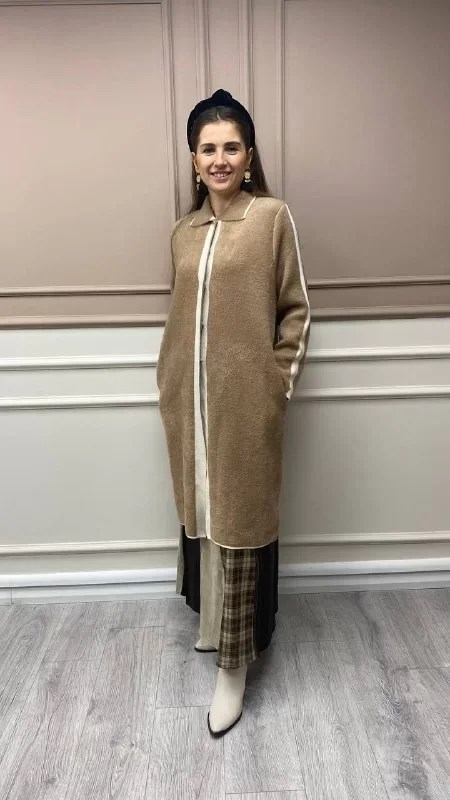 İnvee 6733 Camel Angora Hırka