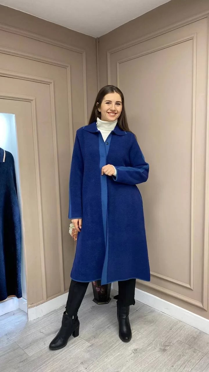 İnvee 6733 Lacivert Angora Hırka