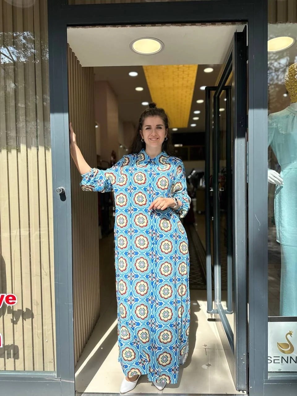 İnvee 6782 Mavi Yanı Yırtmaçlı Kap