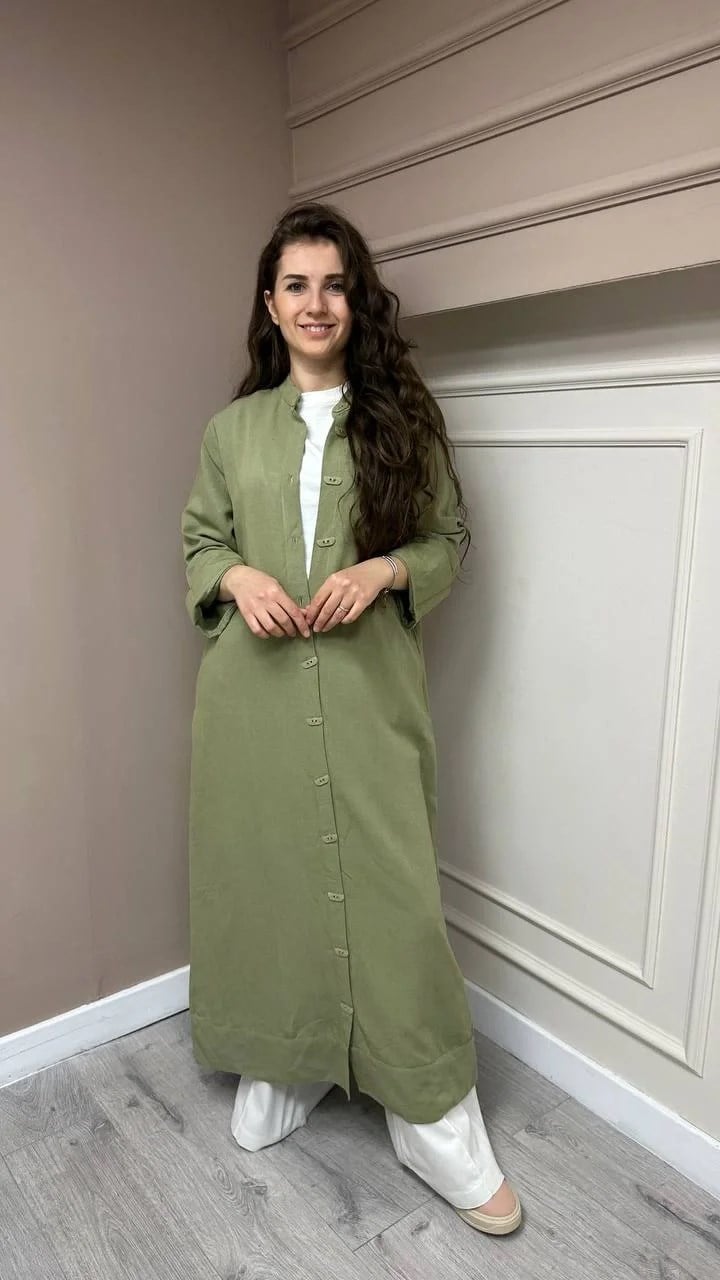İnvee 6785 Küfrengi Keten Kap