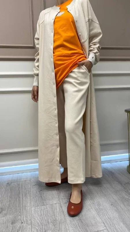 İnvee 6852 Vanilya Pantolon