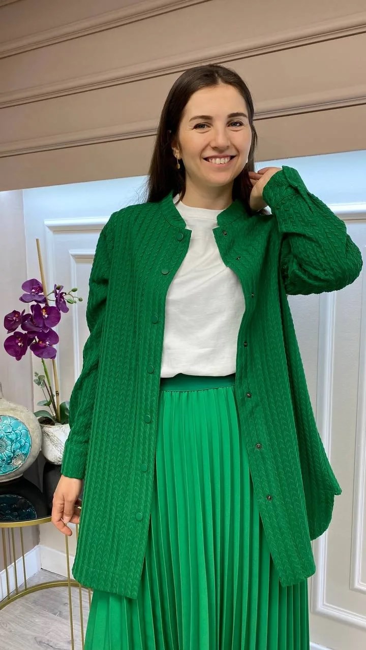 İnvee 6865 Benetton Çıtçıtlı Gömlek