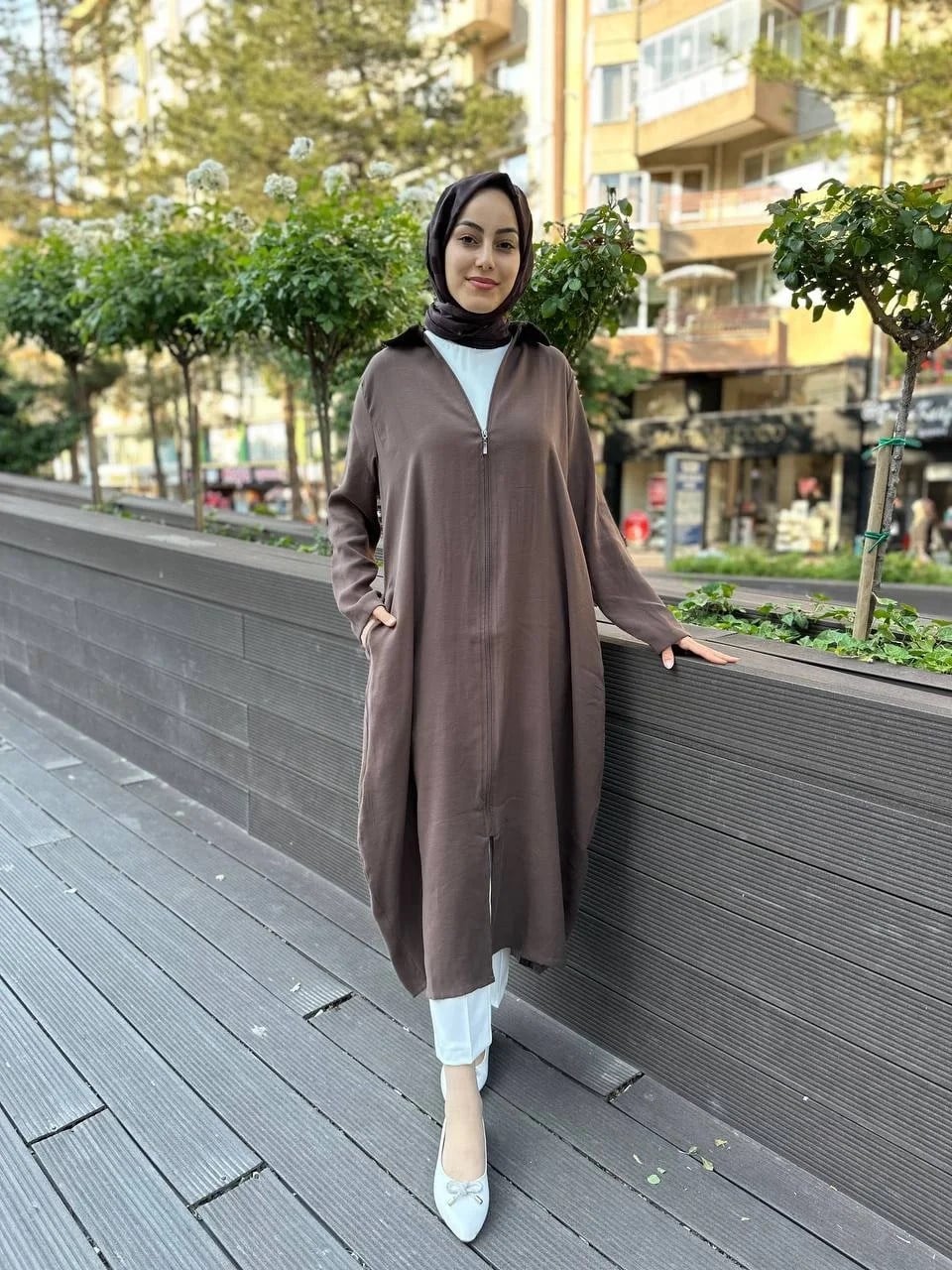 İnvee 6961 Kahve Fermuarlı Kap