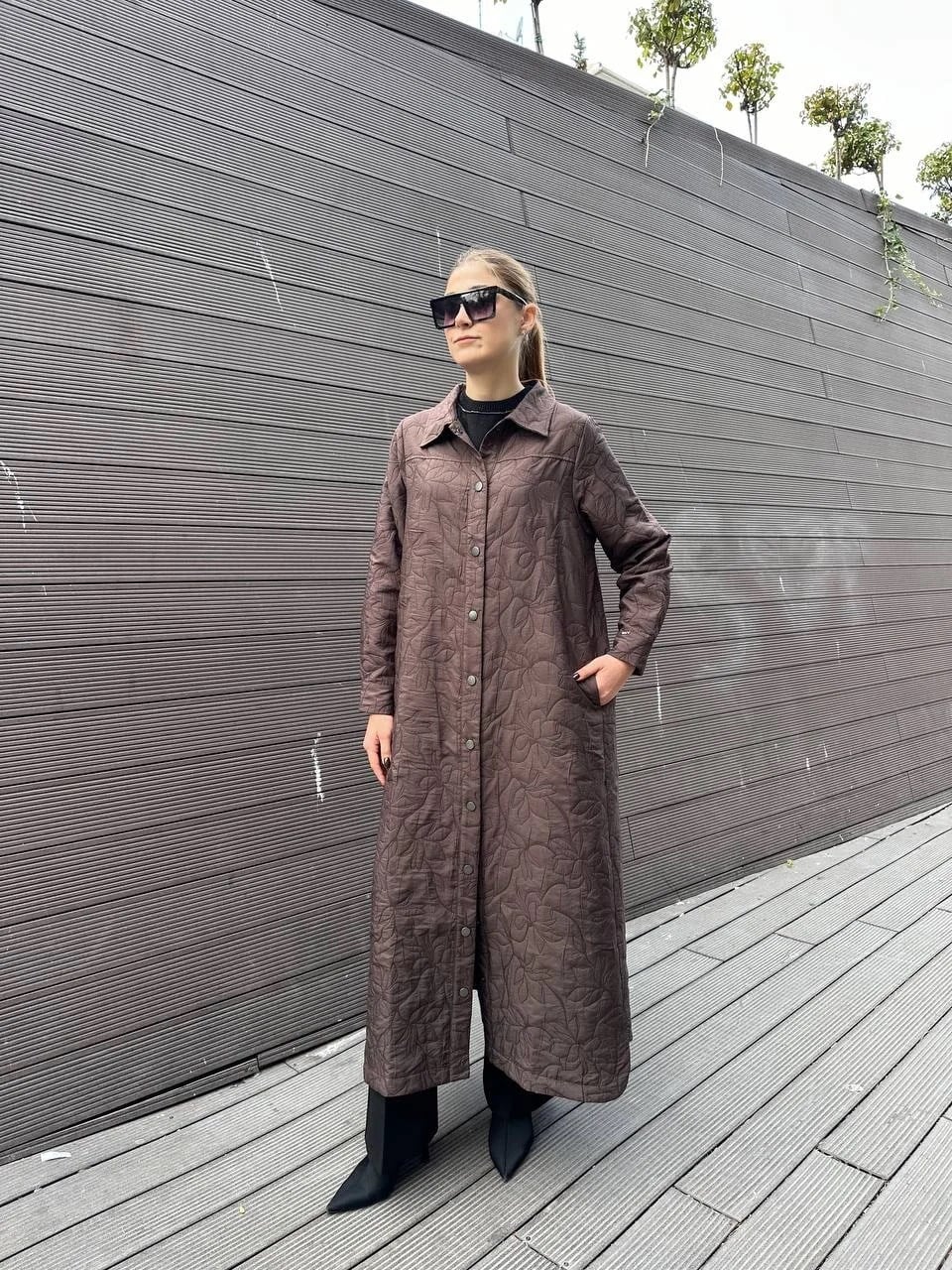 İnvee 7039 Kahve Çıtçıtlı Kap
