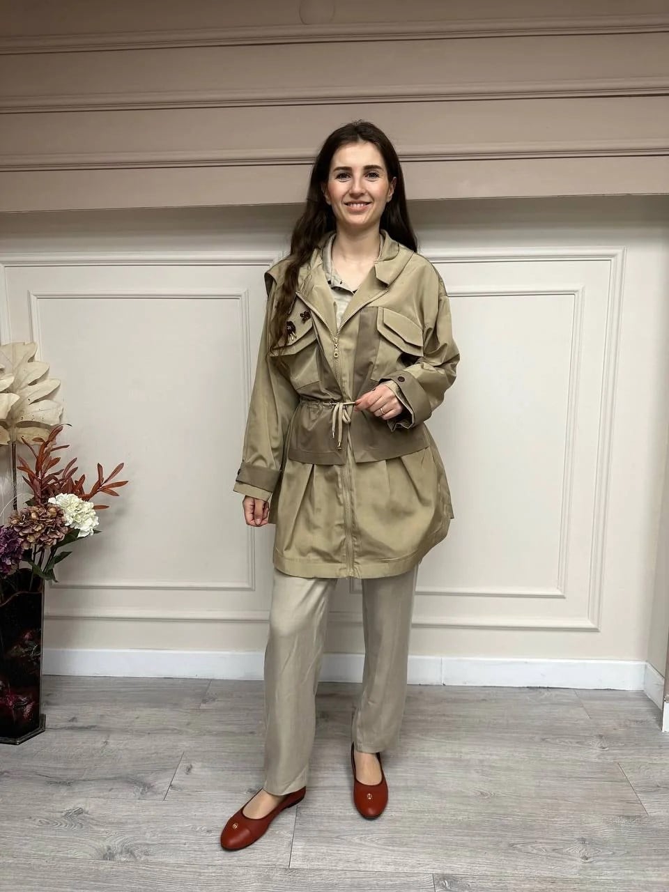 Lisa Exclusive AE0001 Camel Soho Trençkot