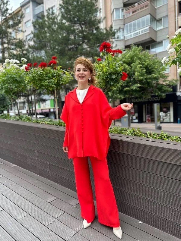 Lisa Exclusive AE0059 Kırmızı Voleta Takım