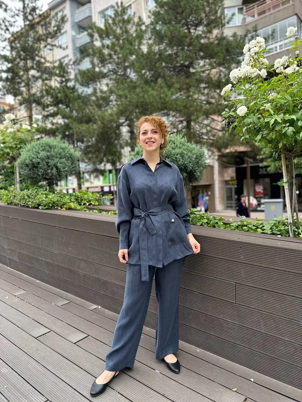 Lisa Exclusive AE0065 Füme İpek İkili Takım