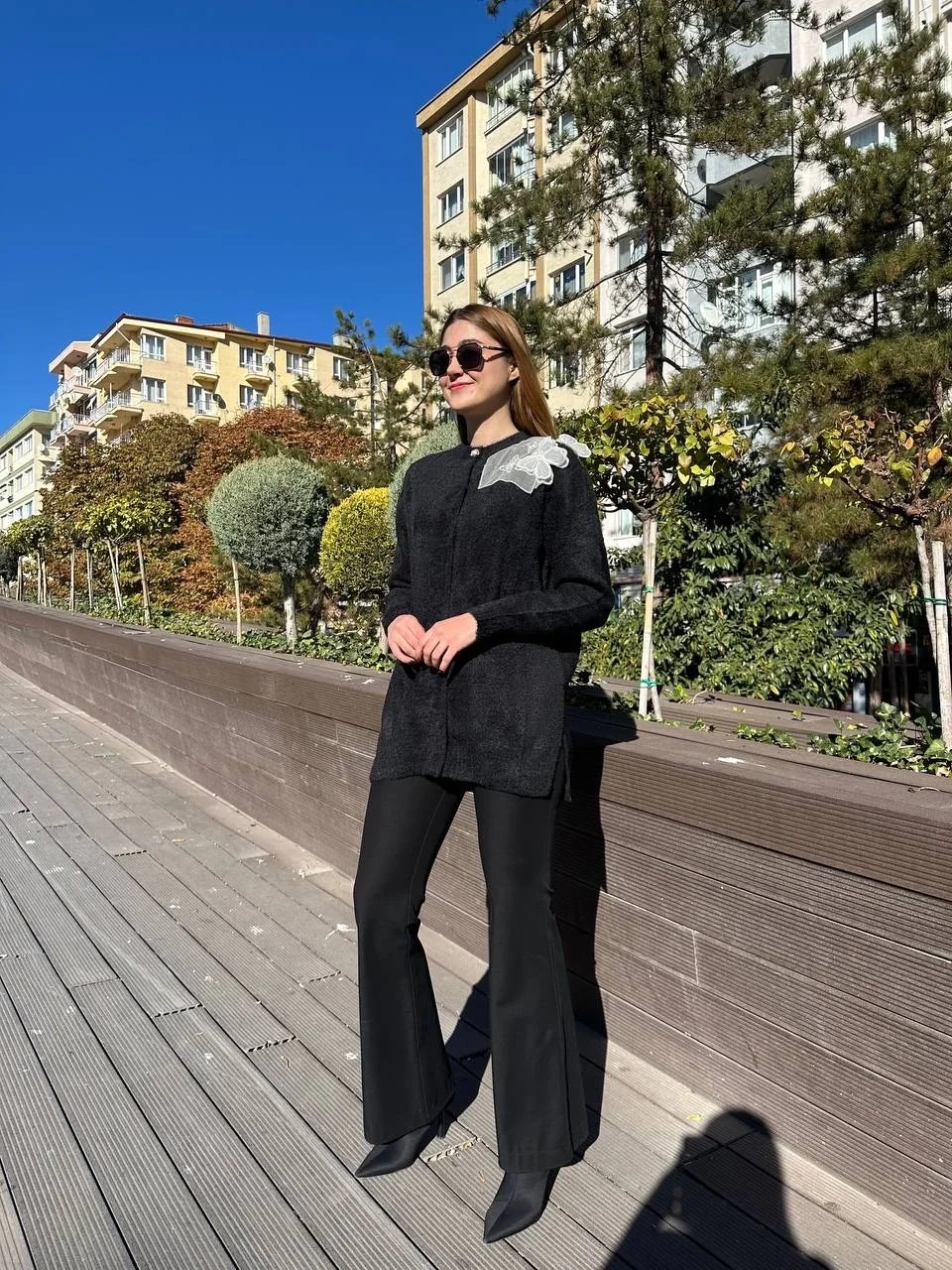 Missemramiss H4576 Siyah Speciale Angora Hırka
