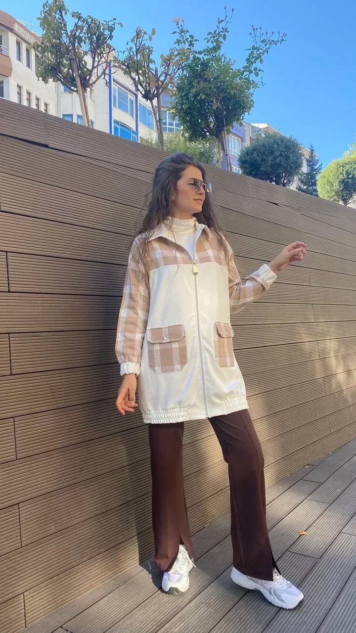 Missemramiss K3679 Ekru-Bej Chanel Garni Kap